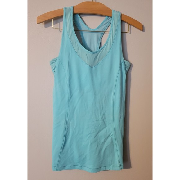 Lululemon Womens Aqua Turbo Tank Top Size 6 - Picture 1 of 5